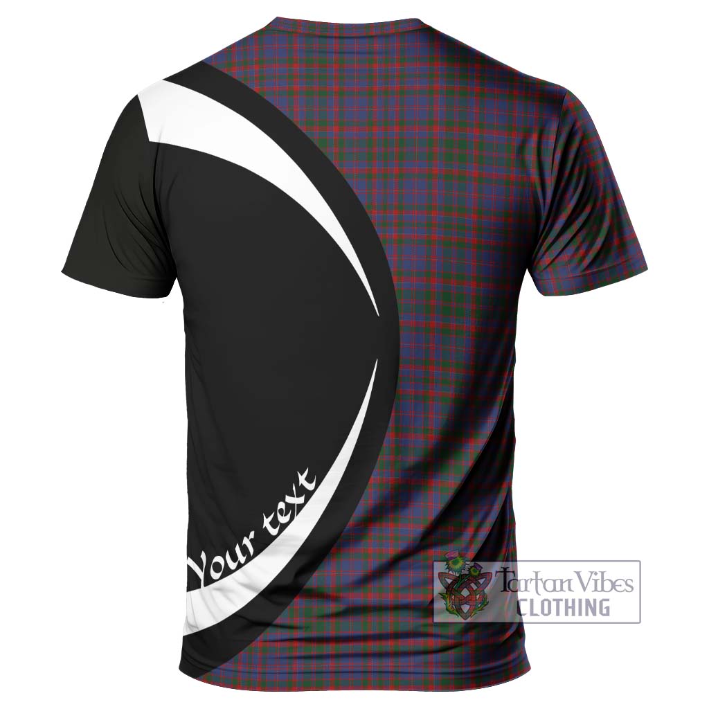 Tartan Vibes Clothing Cumming Tartan T-Shirt with Family Crest Circle Style