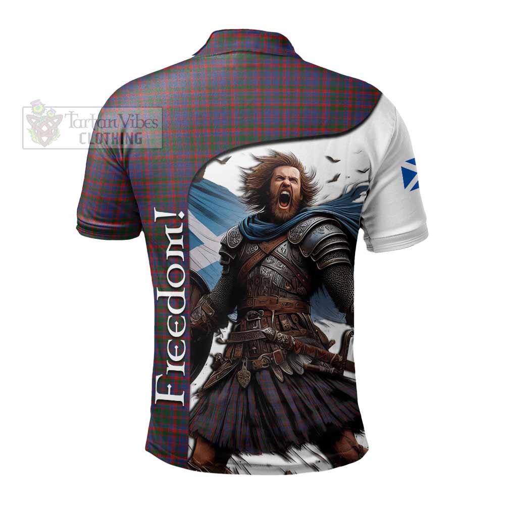 Tartan Vibes Clothing Cumming Crest Tartan Polo Shirt Inspired by the Freedom of Scottish Warrior