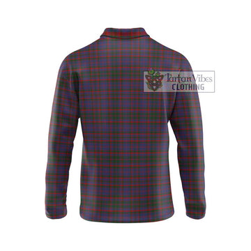 Cumming Tartan Long Sleeve Polo Shirt with Family Crest DNA In Me Style