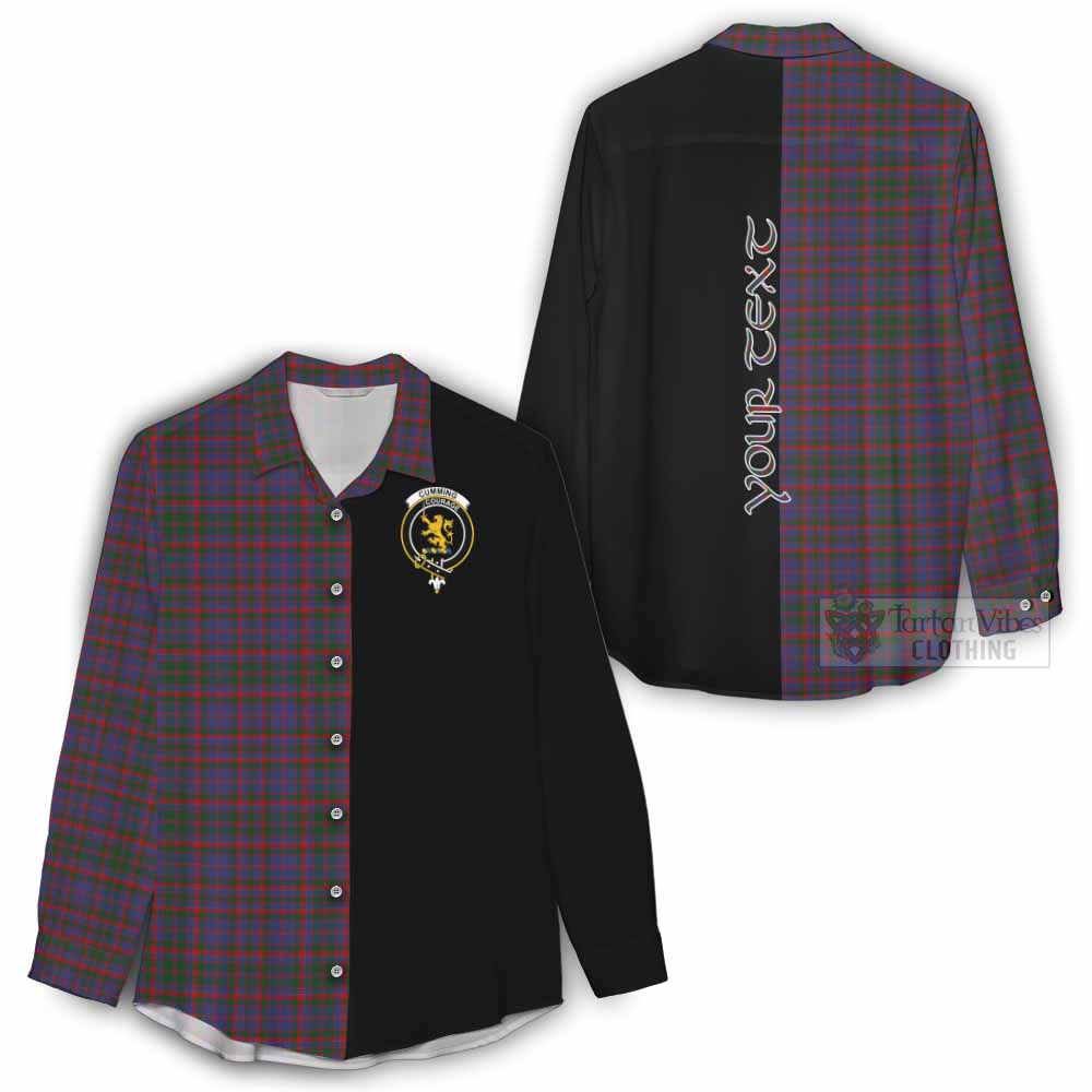 Tartan Vibes Clothing Cumming Tartan Women's Casual Shirt with Family Crest and Half Of Me Style