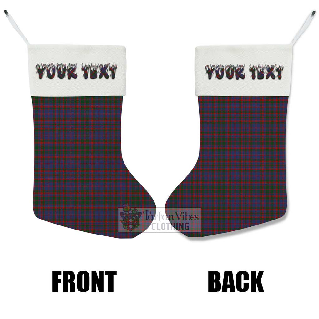 Tartan Vibes Clothing Cumming Tartan Christmas Stocking with Personalized Text