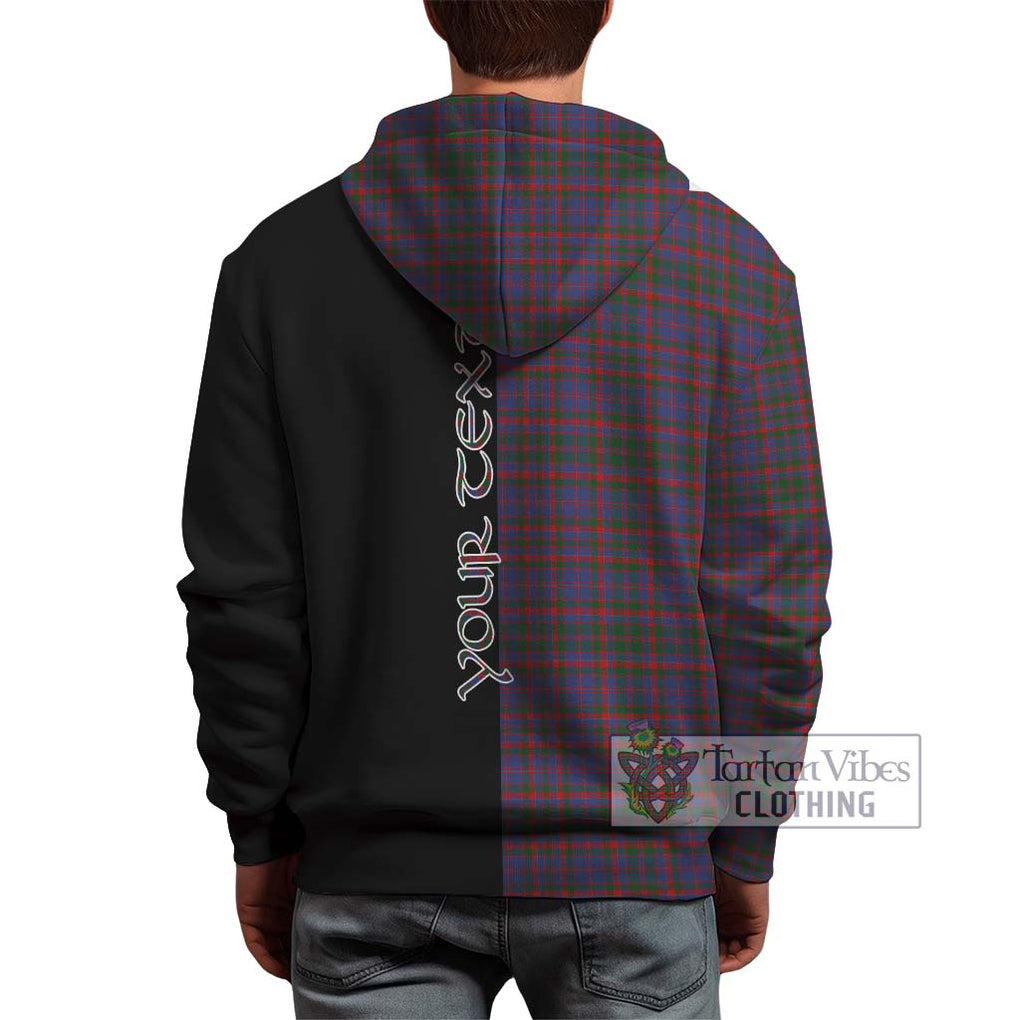 Cumming Tartan Hoodie with Family Crest and Half Of Me Style - Tartanvibesclothing Shop