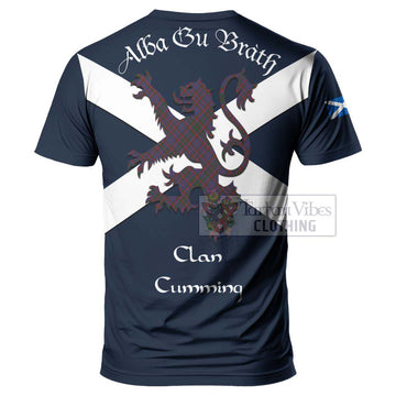 Cumming Tartan Lion Rampant T-Shirt Proudly Display Your Heritage with Alba Gu Brath and Clan Name