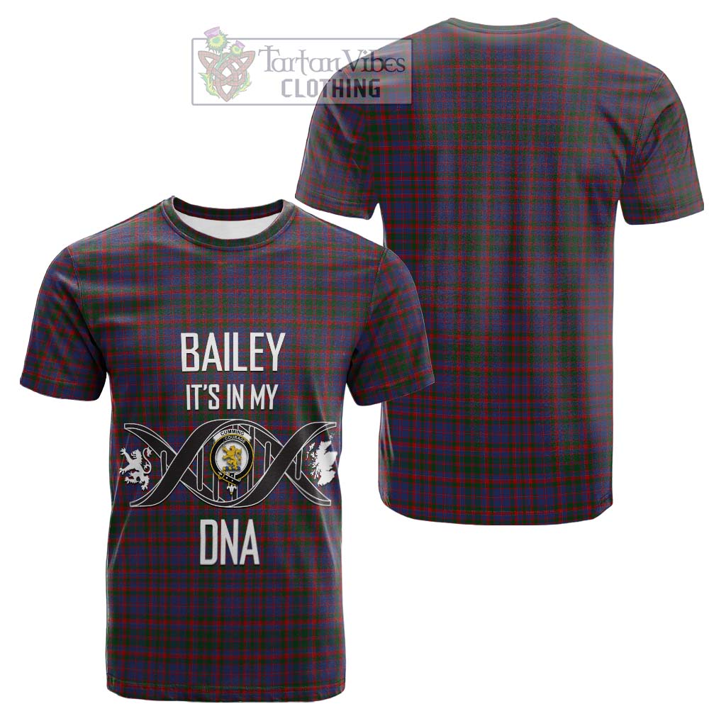 Tartan Vibes Clothing Cumming Tartan Cotton T-shirt with Family Crest DNA In Me Style