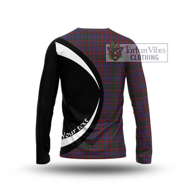 Cumming Tartan Long Sleeve T-Shirt with Family Crest Circle Style