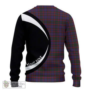 Cumming Tartan Ugly Sweater with Family Crest Circle Style