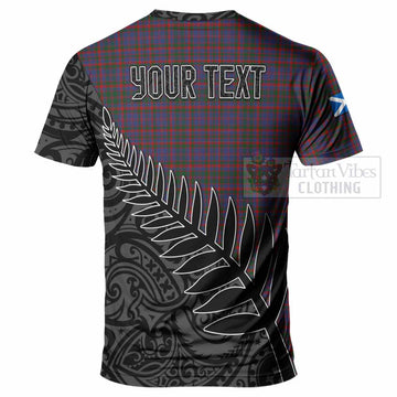 Cumming Crest Tartan T-Shirt with New Zealand Silver Fern Half Style