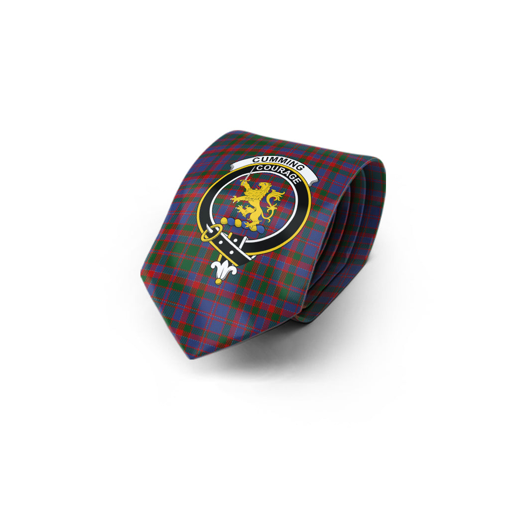 Cumming Tartan Classic Necktie with Family Crest - Tartan Vibes Clothing