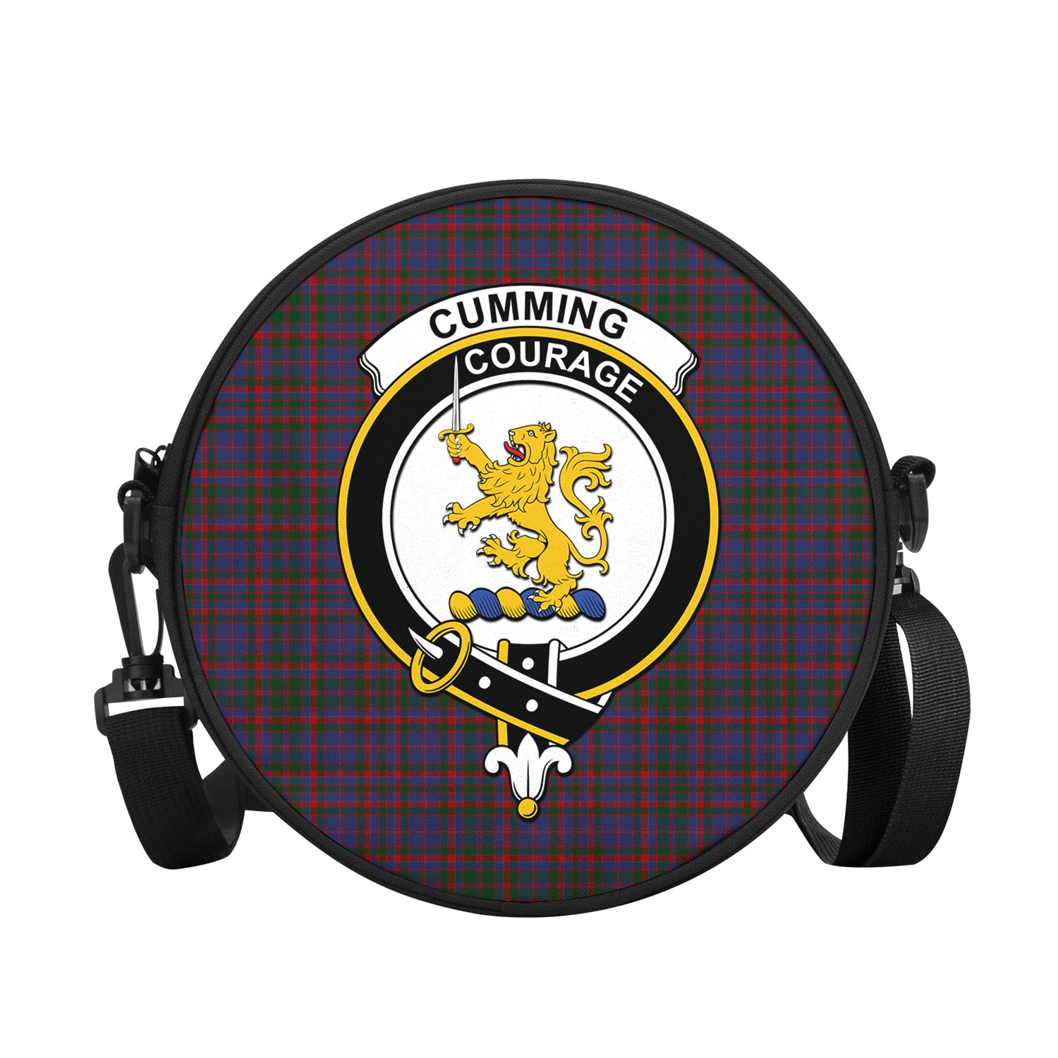 cumming-tartan-round-satchel-bags-with-family-crest