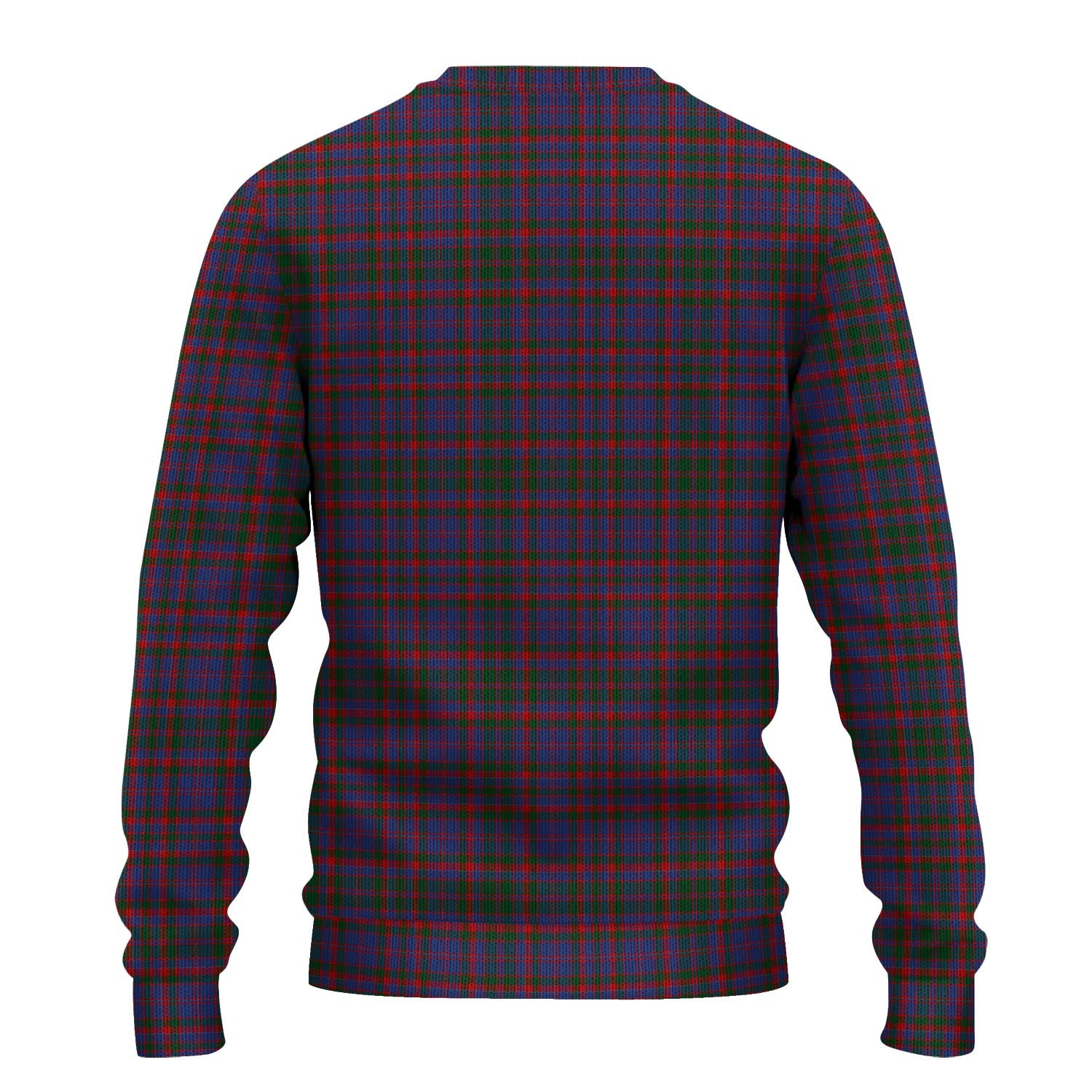 Cumming Tartan Knitted Sweater with Family Crest - Tartanvibesclothing