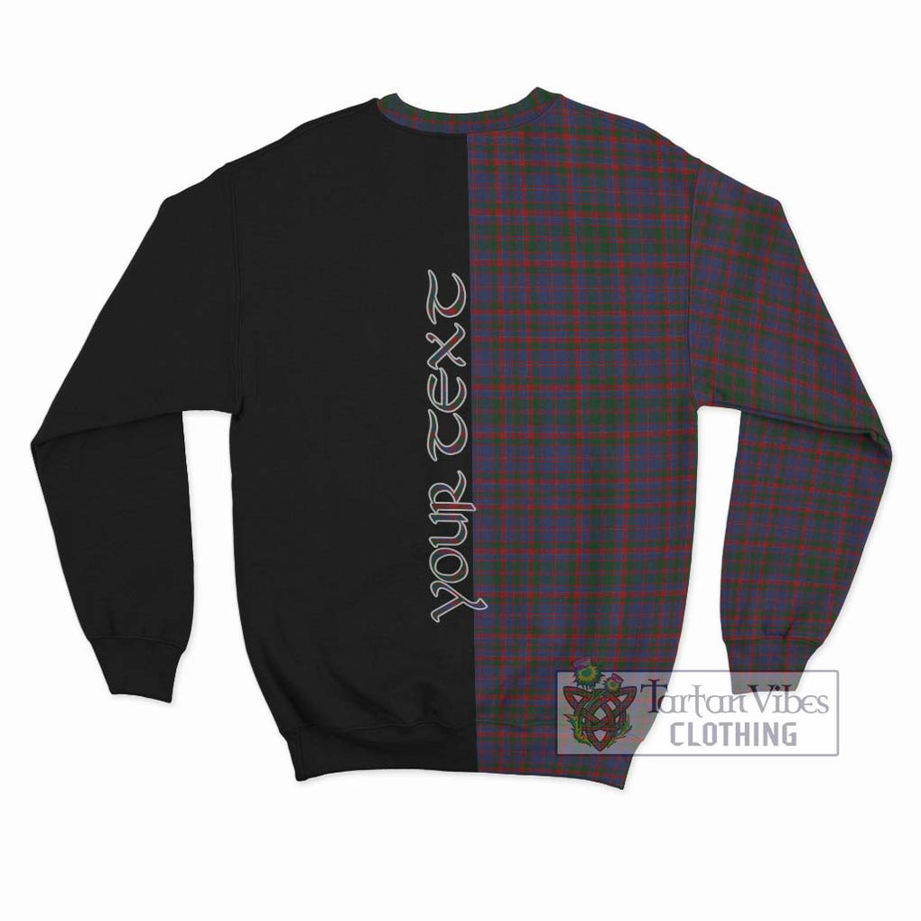 Cumming Tartan Sweatshirt with Family Crest and Half Of Me Style - Tartanvibesclothing Shop