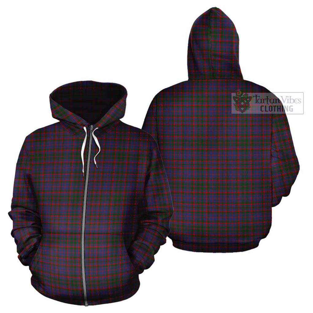 Cumming Tartan Cotton Hoodie Zip Hoodie - Tartan Vibes Clothing