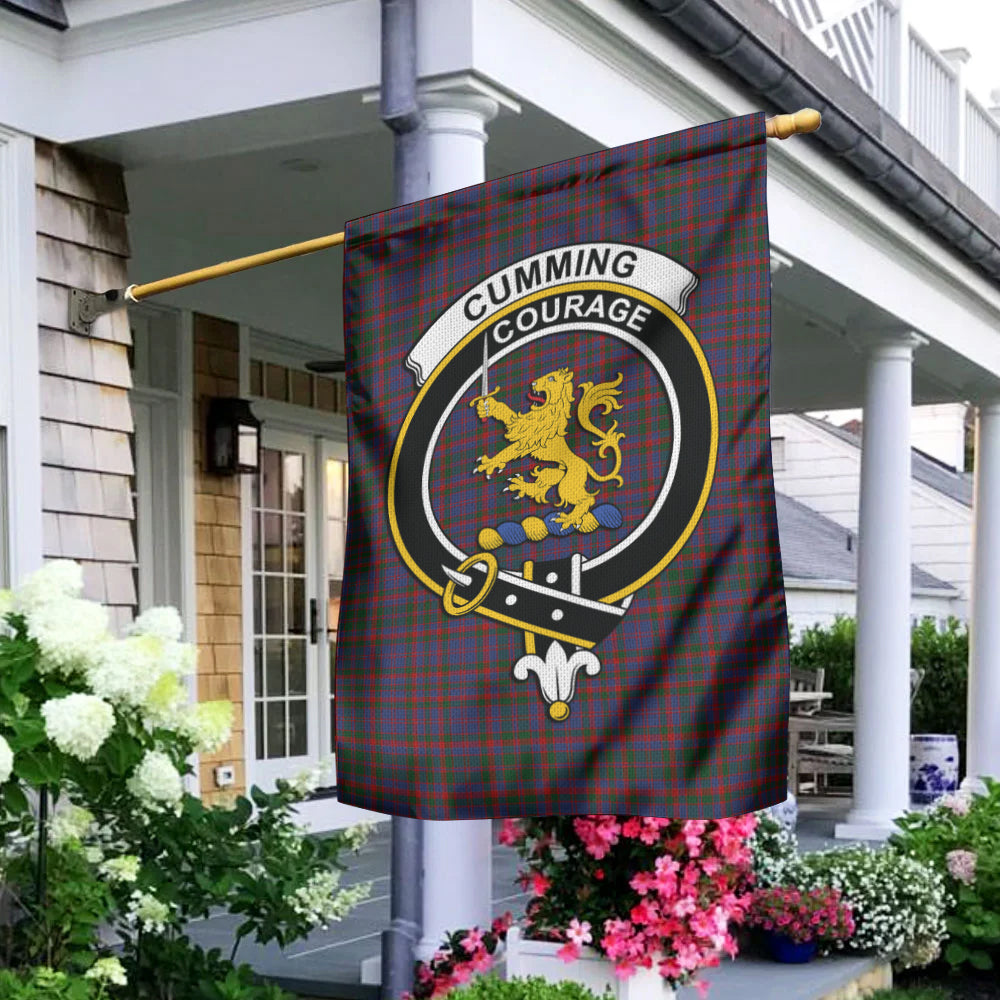 Cumming Tartan Flag with Family Crest - Tartan Vibes Clothing