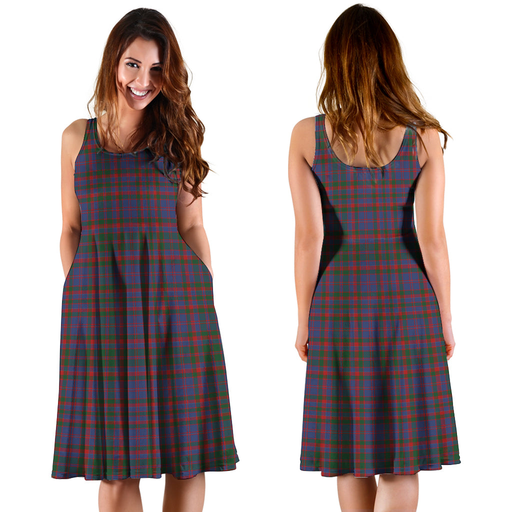 cumming-tartan-sleeveless-midi-womens-dress