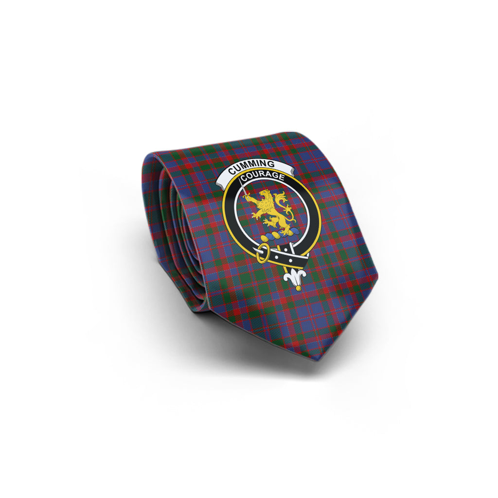 Cumming Tartan Classic Necktie with Family Crest - Tartan Vibes Clothing