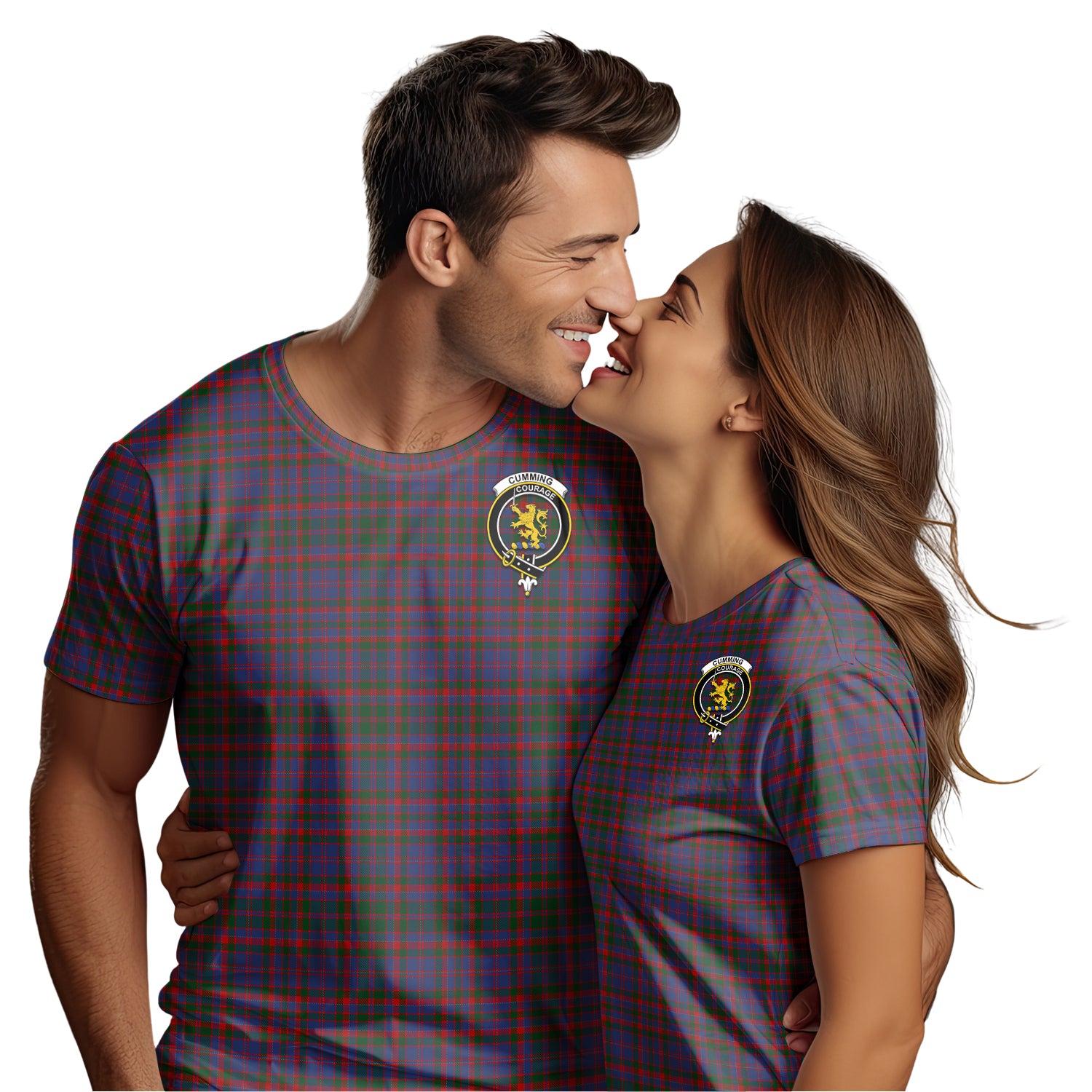 Cumming Tartan T-Shirt with Family Crest - Tartan Vibes Clothing