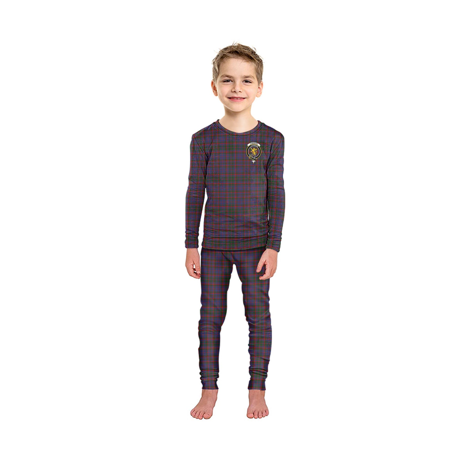 Cumming Tartan Pajamas Family Set with Family Crest - Tartan Vibes Clothing