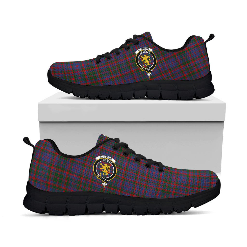 Cumming Tartan Sneakers with Family Crest - Tartan Vibes Clothing