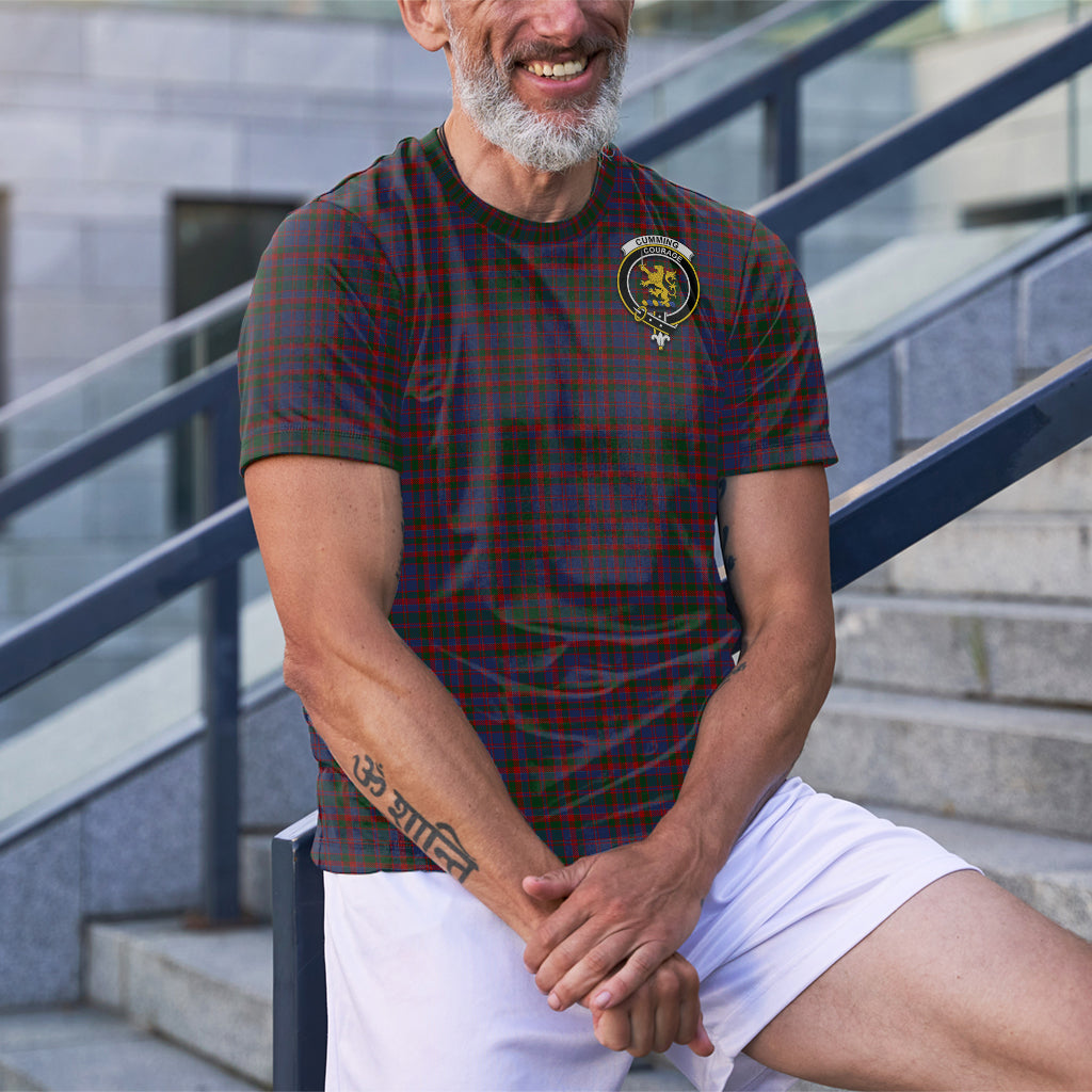 Cumming Tartan T-Shirt with Family Crest - Tartan Vibes Clothing