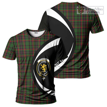 Cumming Hunting Tartan T-Shirt with Family Crest Circle Style