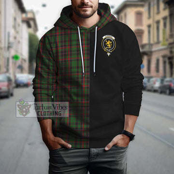 Cumming Hunting Tartan Hoodie with Family Crest and Half Of Me Style