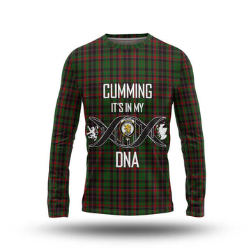 Cumming Hunting Tartan Long Sleeve T-Shirt with Family Crest DNA In Me Style