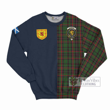 Cumming Hunting Tartan Sweatshirt Alba with Scottish Lion Royal Arm Half Style