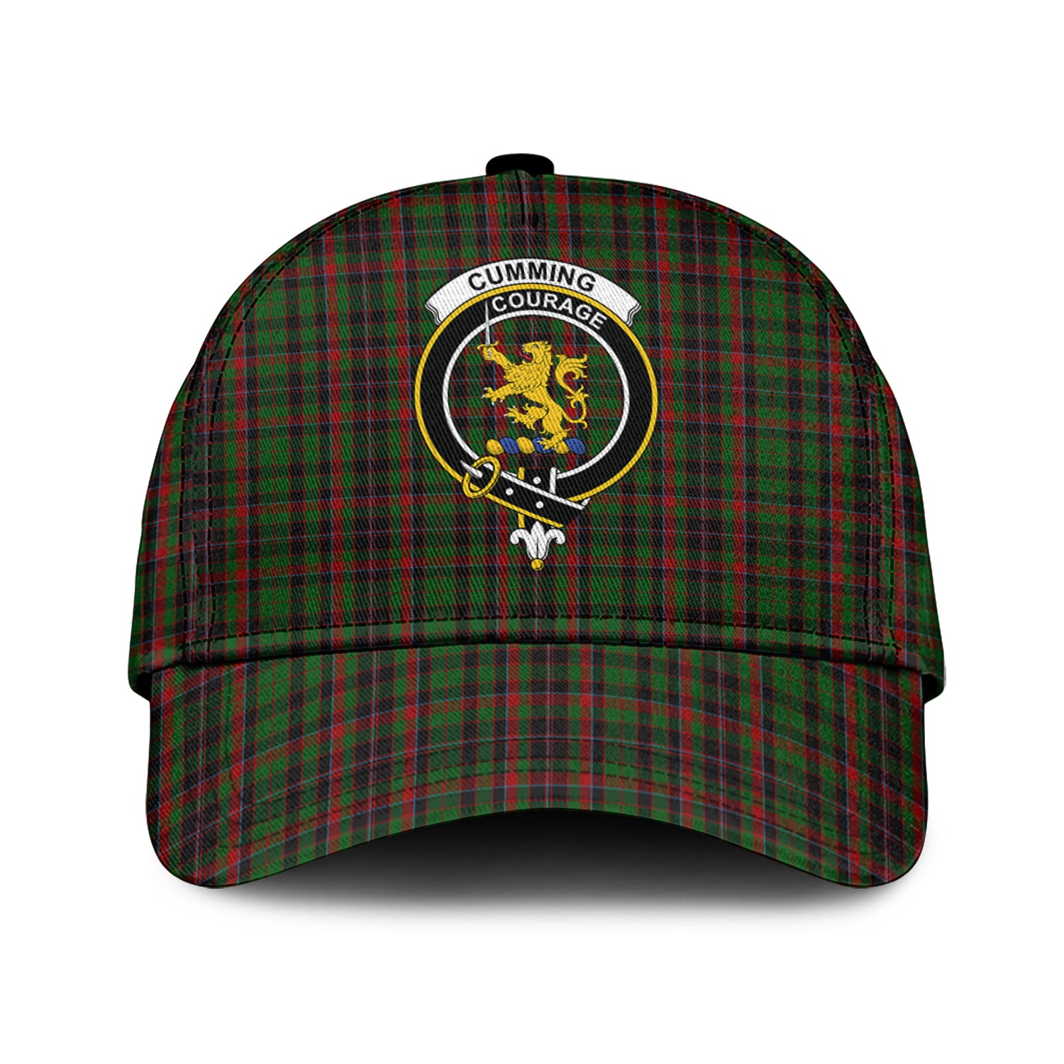 Cumming Hunting Tartan Classic Cap with Family Crest Classic Cap Universal Fit - Tartan Vibes Clothing