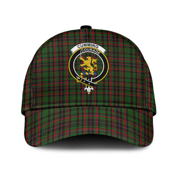 Cumming Hunting Tartan Classic Cap with Family Crest