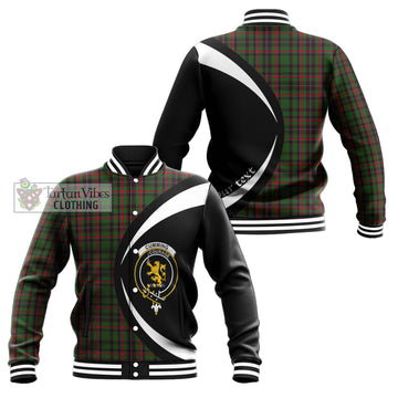 Cumming Hunting Tartan Baseball Jacket with Family Crest Circle Style