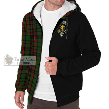 Cumming Hunting Tartan Sherpa Hoodie with Family Crest and Half Of Me Style