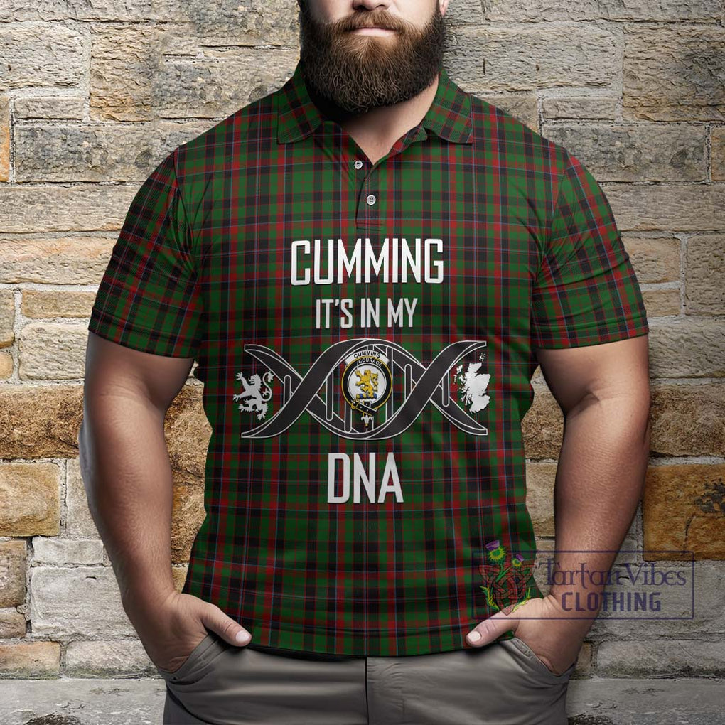 Cumming Hunting Tartan Polo Shirt with Family Crest DNA In Me Style Kid - Tartanvibesclothing Shop