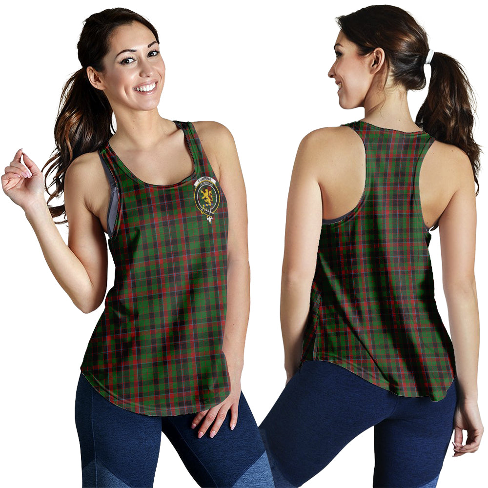 cumming-hunting-tartan-women-racerback-tanks-with-family-crest