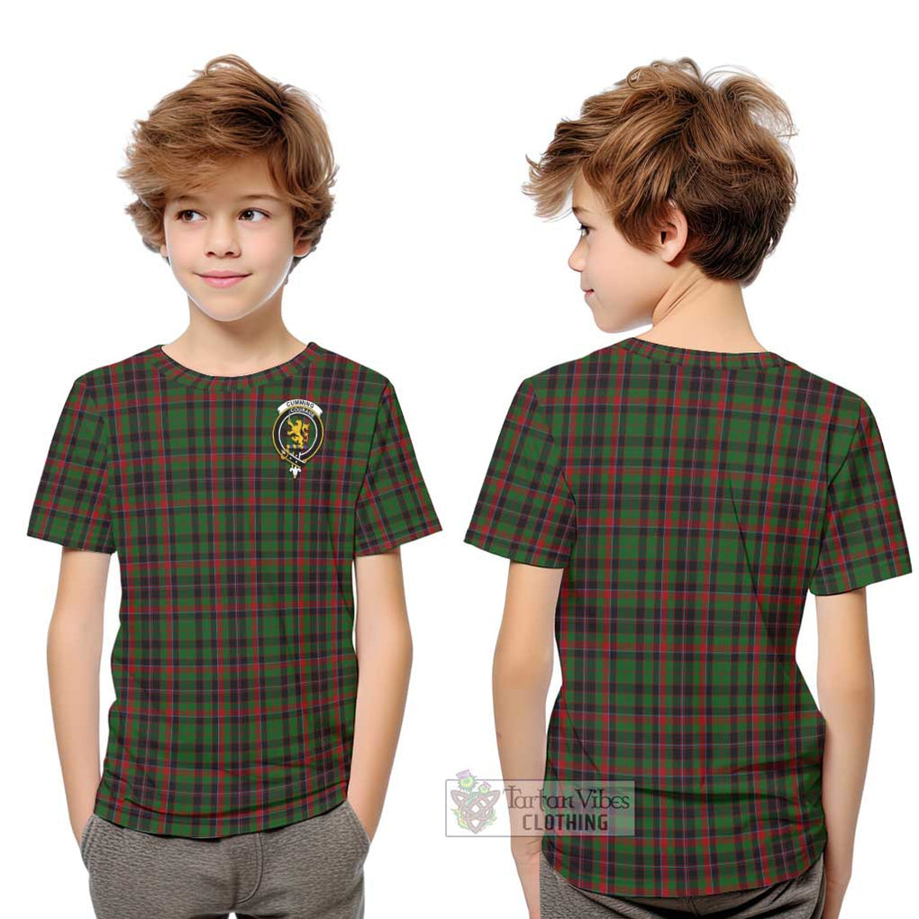 Cumming Hunting Tartan Kid T-Shirt with Family Crest Youth XL Size14 - Tartanvibesclothing Shop