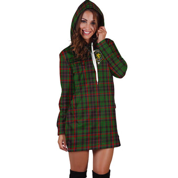 Cumming Hunting Tartan Hoodie Dress with Family Crest