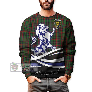 Cumming Hunting Tartan Sweatshirt with Alba Gu Brath Regal Lion Emblem