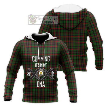 Cumming Hunting Tartan Knitted Hoodie with Family Crest DNA In Me Style