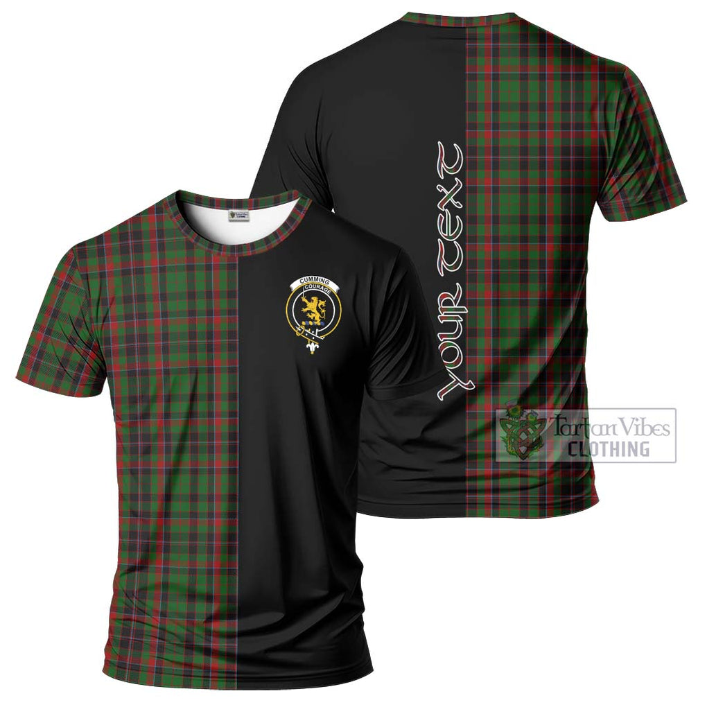 Cumming Hunting Tartan T-Shirt with Family Crest and Half Of Me Style Kid's Shirt - Tartanvibesclothing Shop