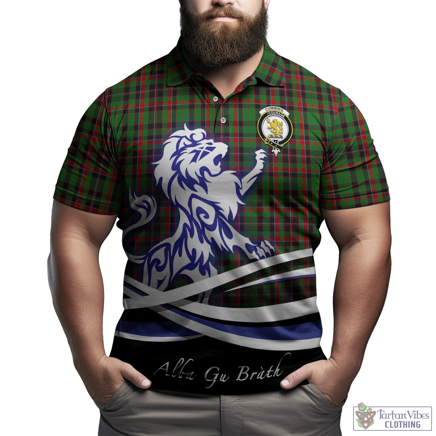 cumming-hunting-tartan-polo-shirt-with-alba-gu-brath-regal-lion-emblem