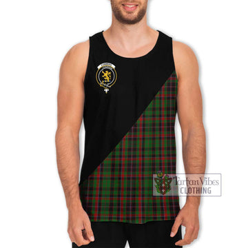 Cumming Hunting Tartan Men's Tank Top with Family Crest and Military Logo Style