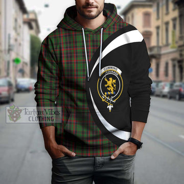 Cumming Hunting Tartan Hoodie with Family Crest Circle Style