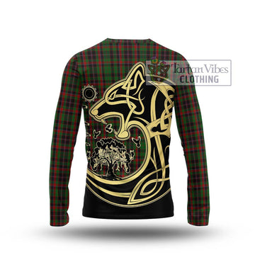 Cumming Hunting Tartan Long Sleeve T-Shirt with Family Crest Celtic Wolf Style