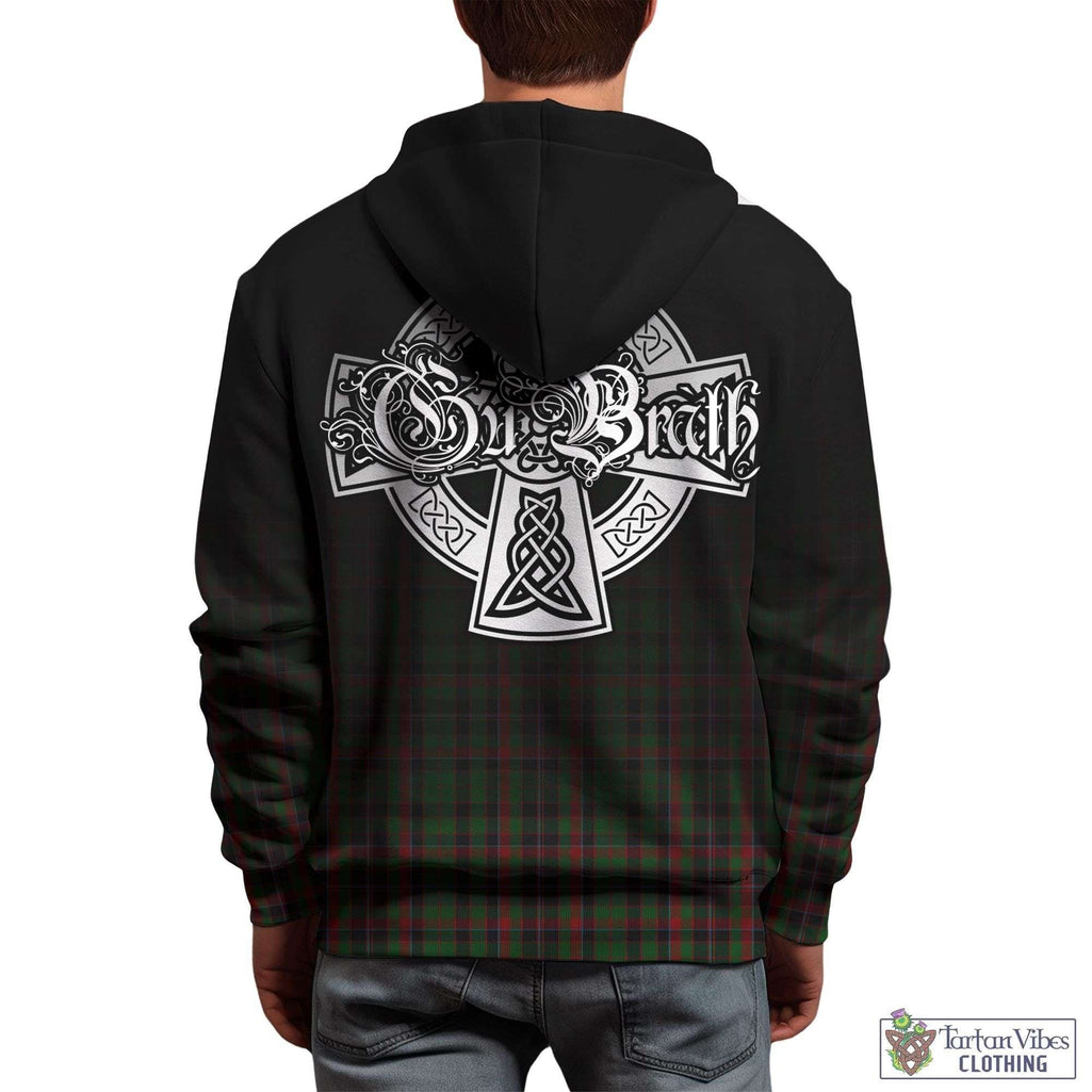 Tartan Vibes Clothing Cumming Hunting Tartan Hoodie Featuring Alba Gu Brath Family Crest Celtic Inspired