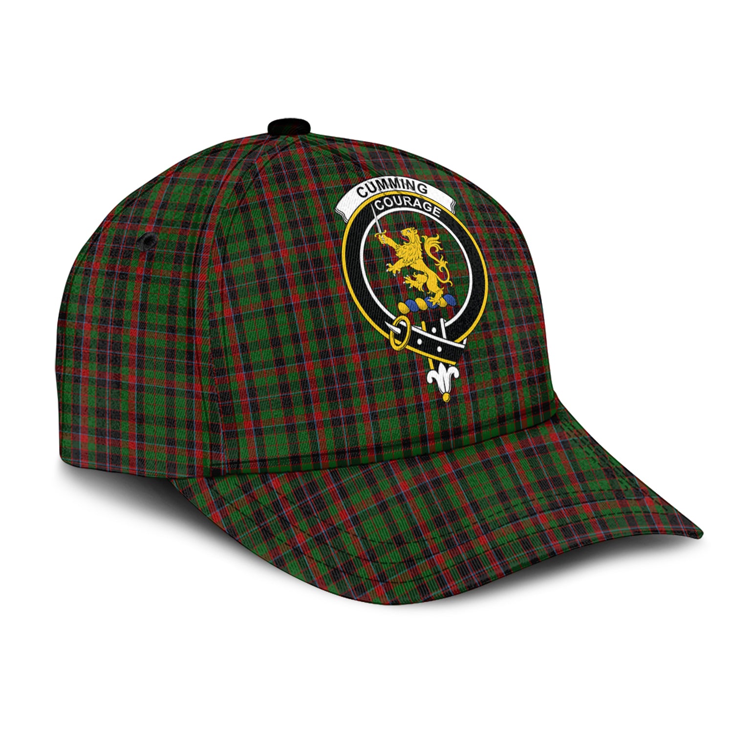 Cumming Hunting Tartan Classic Cap with Family Crest - Tartan Vibes Clothing