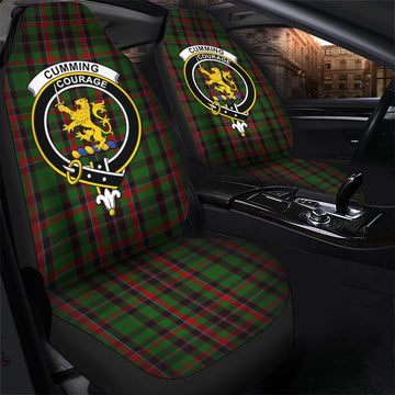 Cumming Hunting Tartan Car Seat Cover with Family Crest