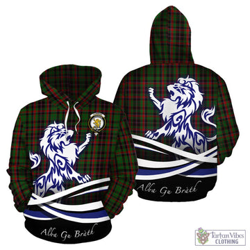 Cumming Hunting Tartan Hoodie with Alba Gu Brath Regal Lion Emblem