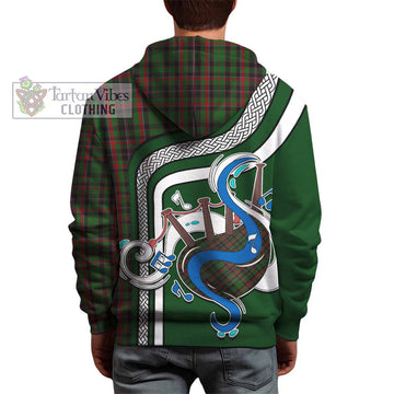 Cumming Hunting Tartan Hoodie with Epic Bagpipe Style