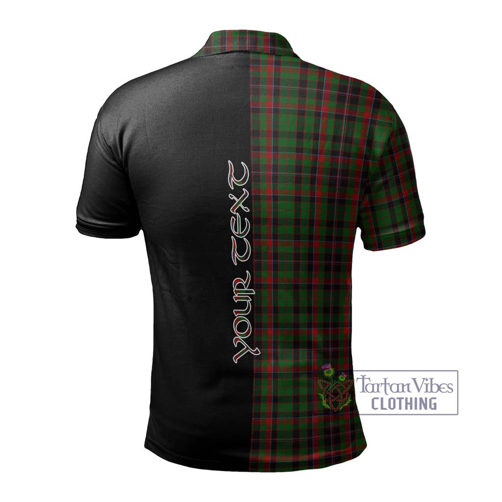 Cumming Hunting Tartan Polo Shirt with Family Crest and Half Of Me Style - Tartanvibesclothing Shop