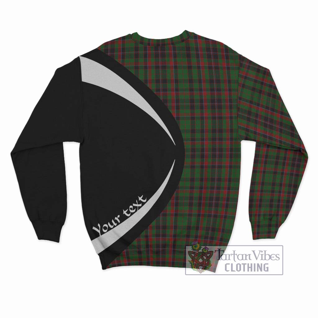 Cumming Hunting Tartan Sweatshirt with Family Crest Circle Style - Tartan Vibes Clothing