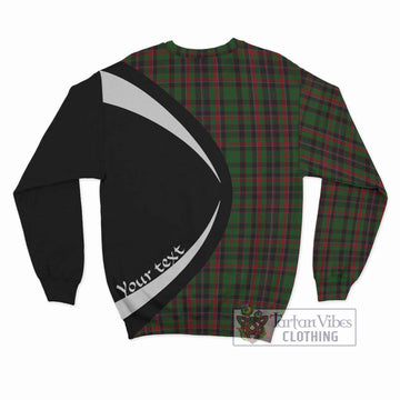 Cumming Hunting Tartan Sweatshirt with Family Crest Circle Style